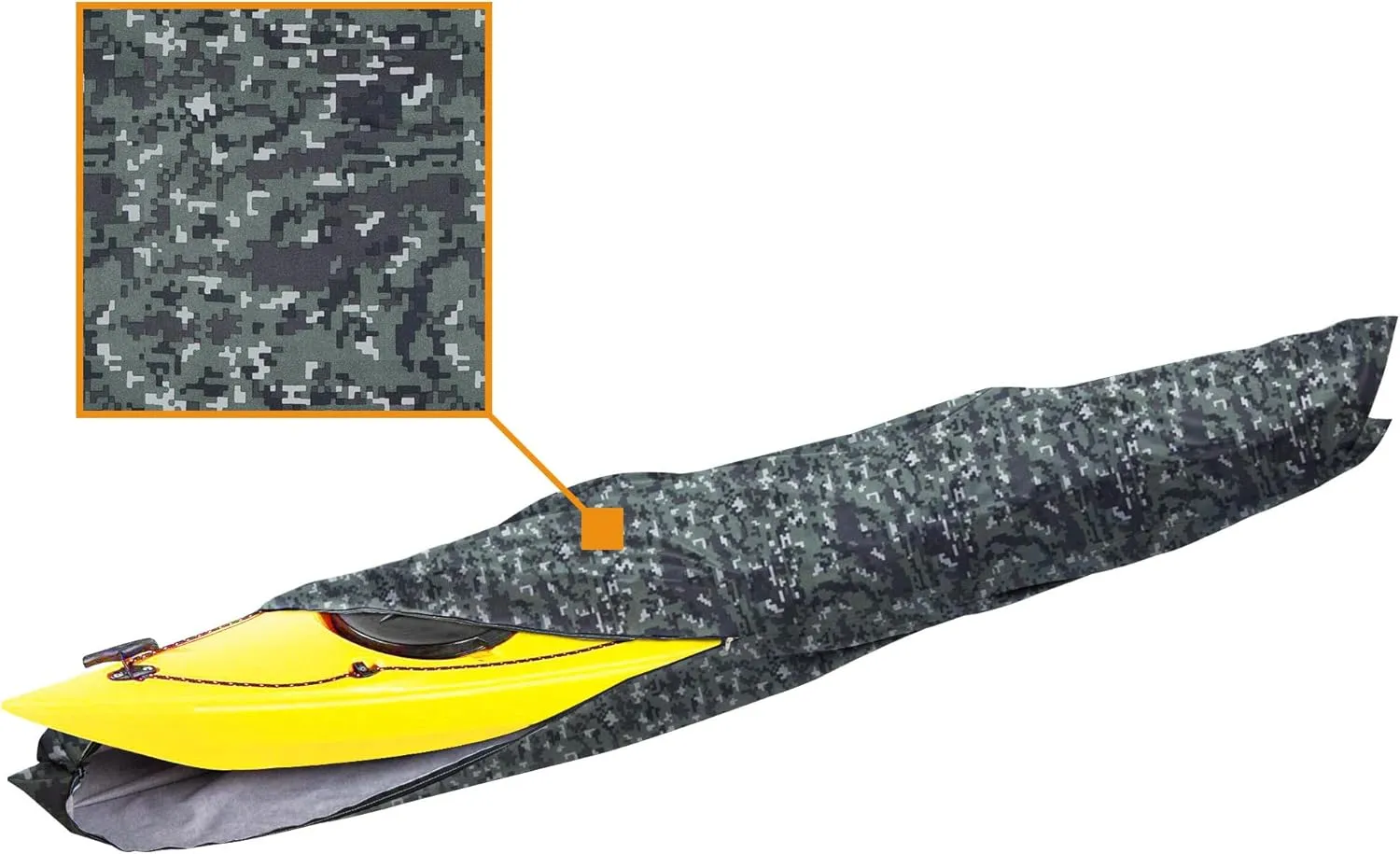 i COVER 10ft Kayak Cover- Water Proof Heavy Duty Kayaks/Canoe Covers Fits Canoes or Paddleboards up to 10ft Long and Beam Width up to 27in, Camo
