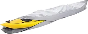 i COVER 16ft Kayak Cover- Water Proof 600D Heavy Duty Kayaks/Canoe Covers Fits Canoes or Paddleboards up to 16ft Long and Beam Width up to 36in, Grey