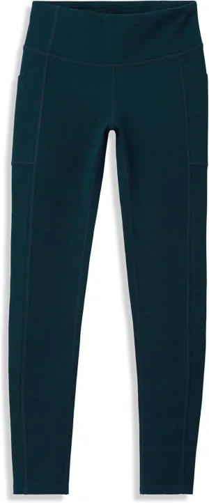 IBEX Merino Wool Women's Lizzi Tight Compression Leggings with Pockets | High Waisted Workout Leggings for Women