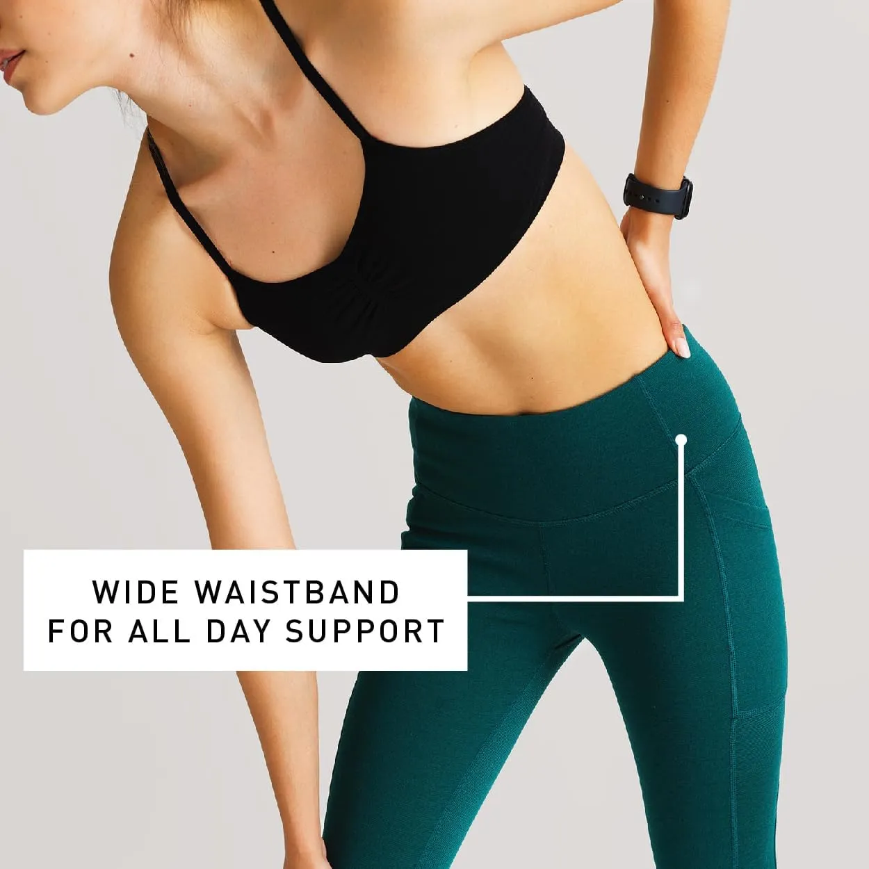 IBEX Merino Wool Women's Lizzi Tight Compression Leggings with Pockets | High Waisted Workout Leggings for Women