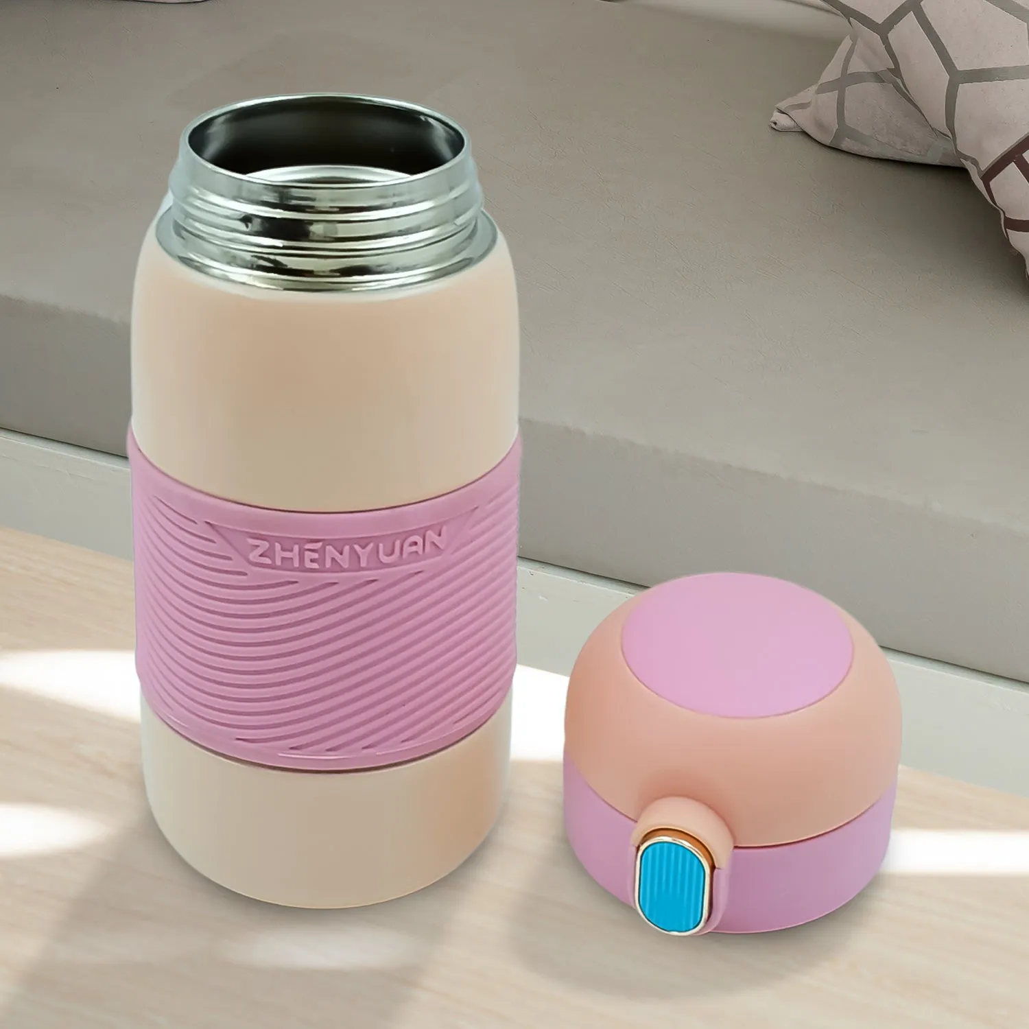 Insulated Stainless Steel Bottle With Rubber Grip (420 ML)