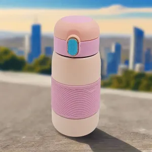 Insulated Stainless Steel Bottle With Rubber Grip (420 ML)