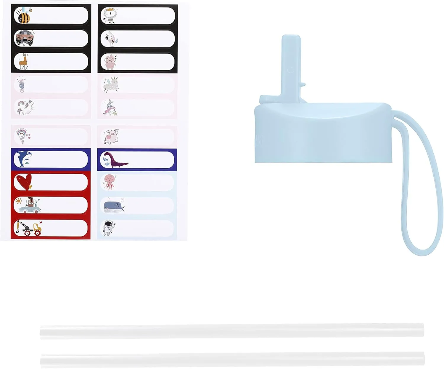 IRON °FLASK Kids Water Bottle - Straw Lid, 20 Name Stickers, Vacuum Insulated Stainless Steel, Double Walled Tumbler Travel Cup, Thermos Mug - Inkredible Octopus, 14 Oz