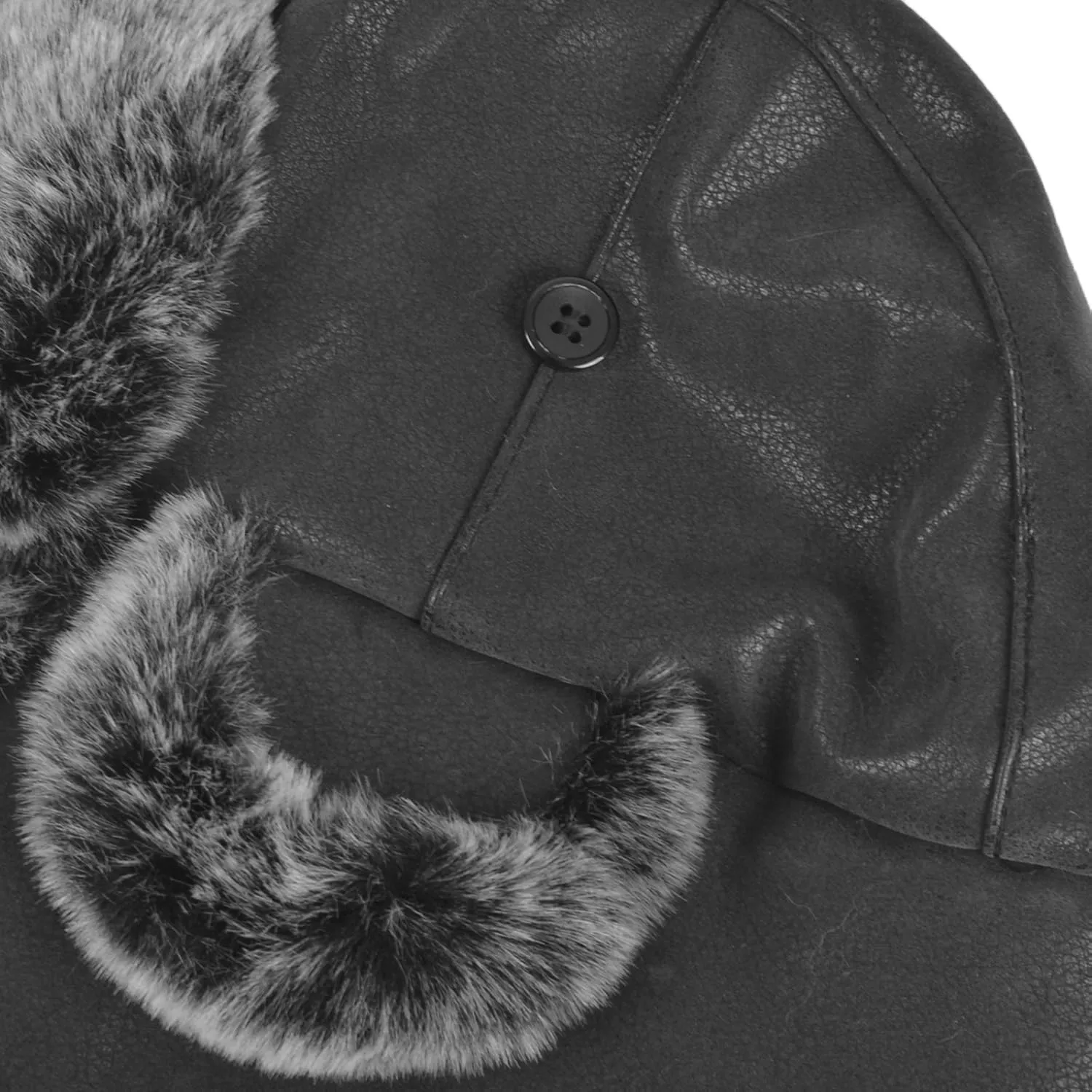 Janey&Rubbins Cold Weather Winter Gear Russian Ushanka Cossack Trooper Hat Trapper Hunter Headwear Pilot Aviator Cap