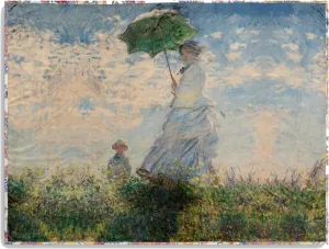 Johnny Was Parasol Travel Blanket Claude Monet Reversible Green Home Lounge New