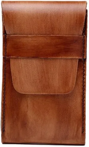 JSEIAJB Watch Pocket Insert Watch Case Vintage Tree Cream Leather Watch Storage Bag
