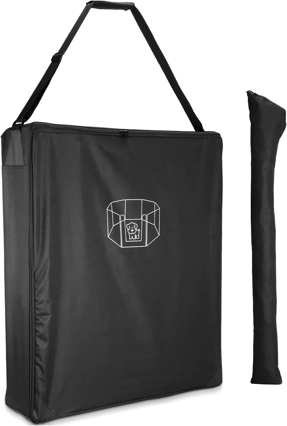 Kasla Dog Playpen Storage Bag,Suitable for Foldable Exercise Pet Playpen,RV Dog Fence Bag for Travel-Fits 32" H 8 Panels and 9 Stakes-28.3" L x 7.9" W x 32.6" H