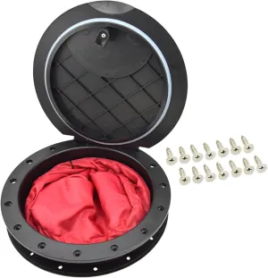Kayak Hatch Bag,9 Inch Deck Plate Kit with Cat Bag | Hatch with Cat Bag Dry Storage for Kayaks Fishing Rigging Black Accessories 9 Inch Kumprohu