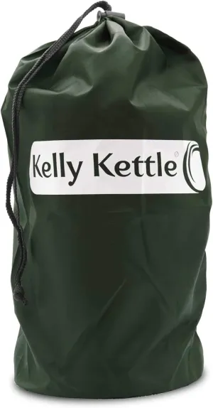 Kelly Kettle Base Camp Stainless Steel Basic Kit 54 oz.(1.6 LTR) Large Stainless Steel Camp Kettle, Lightweight Camping Kettle with Whistle, Camp Stove for Fishing, Hunting, Hiking, Survival Gear