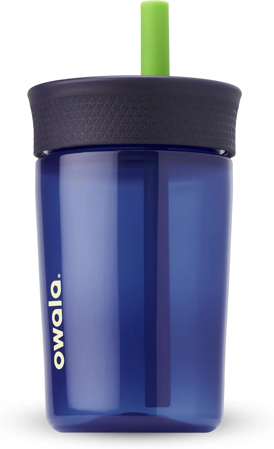 Kids Insulation BPA-Free Plastic Tumbler with Spill Resistant Flexible Straw, Easy to Clean, Kids Water Bottle, Great for Travel, Dishwasher Safe, 15 Oz, Navy and Blue (Home Base)