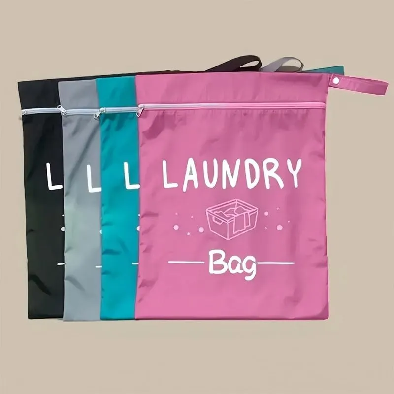 Large Wet-Dry Separation Storage Bag - Sturdy and Durable, with an Adjustable Handle, Designed with a Zipper Closure, Washable, Suitable for Travel, Sports, Yoga, Gym Workouts, and Home Use (Green)