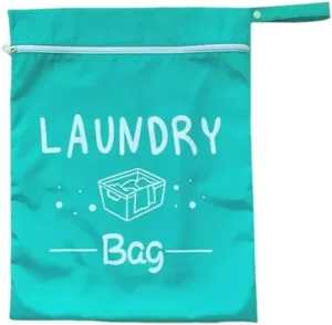 Large Wet-Dry Separation Storage Bag - Sturdy and Durable, with an Adjustable Handle, Designed with a Zipper Closure, Washable, Suitable for Travel, Sports, Yoga, Gym Workouts, and Home Use (Green)