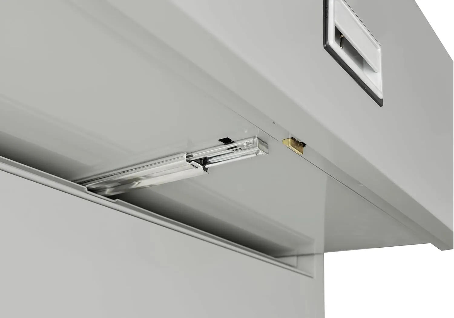 Lateral 31 inch 2-Drawer Fireproof File Cabinet with Key Lock, Water Seal, Light Gray, LAT2W31LG
