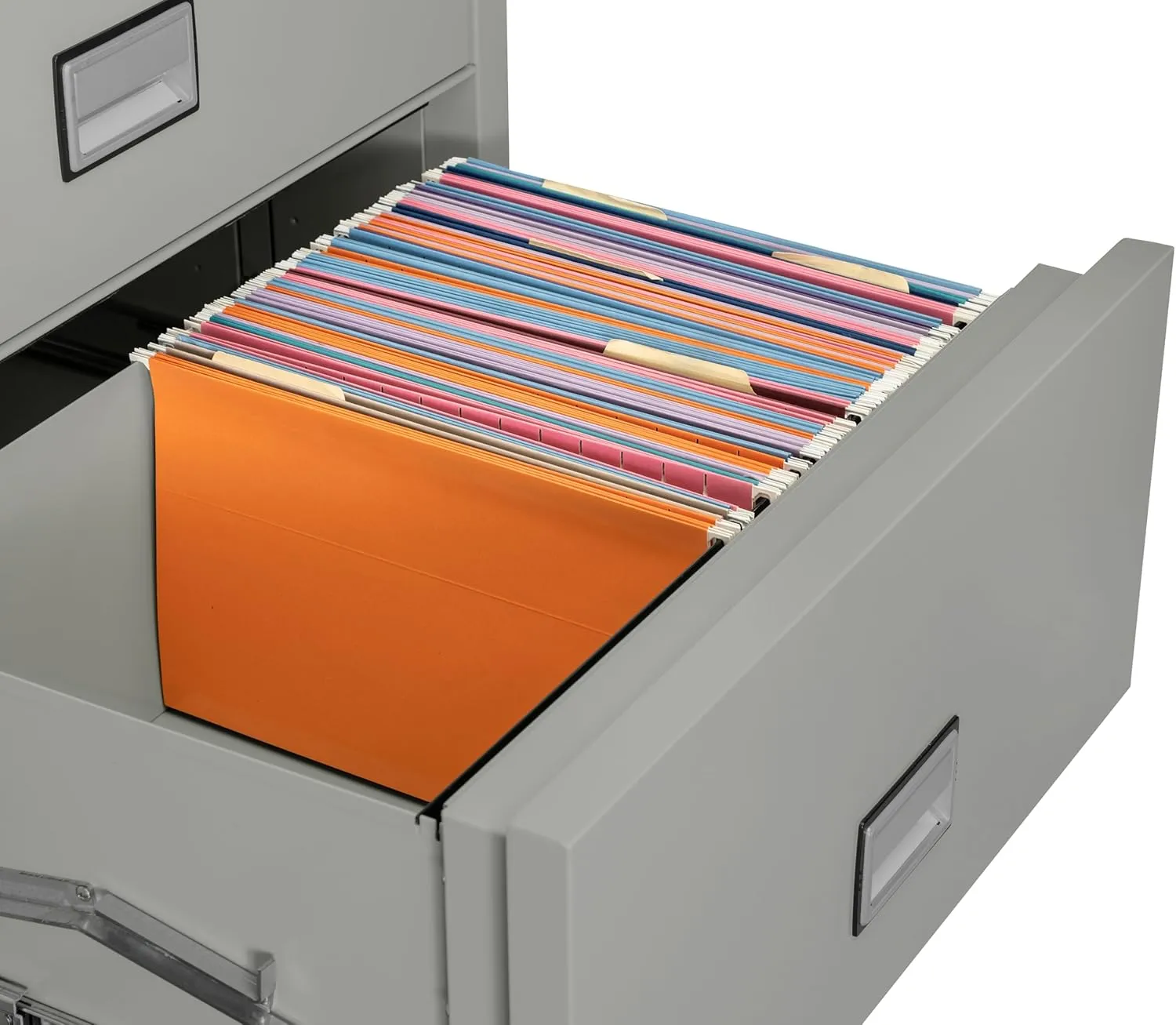Lateral 31 inch 2-Drawer Fireproof File Cabinet with Key Lock, Water Seal, Light Gray, LAT2W31LG