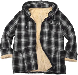 LCMTWX Mens Flannel Jacket Fleece Pullover Sweatshirt Jacket Button Collar Warm Sweater Coat Fleece Button Down Jackets