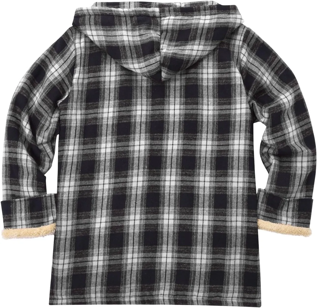 LCMTWX Mens Flannel Jacket Fleece Pullover Sweatshirt Jacket Button Collar Warm Sweater Coat Fleece Button Down Jackets