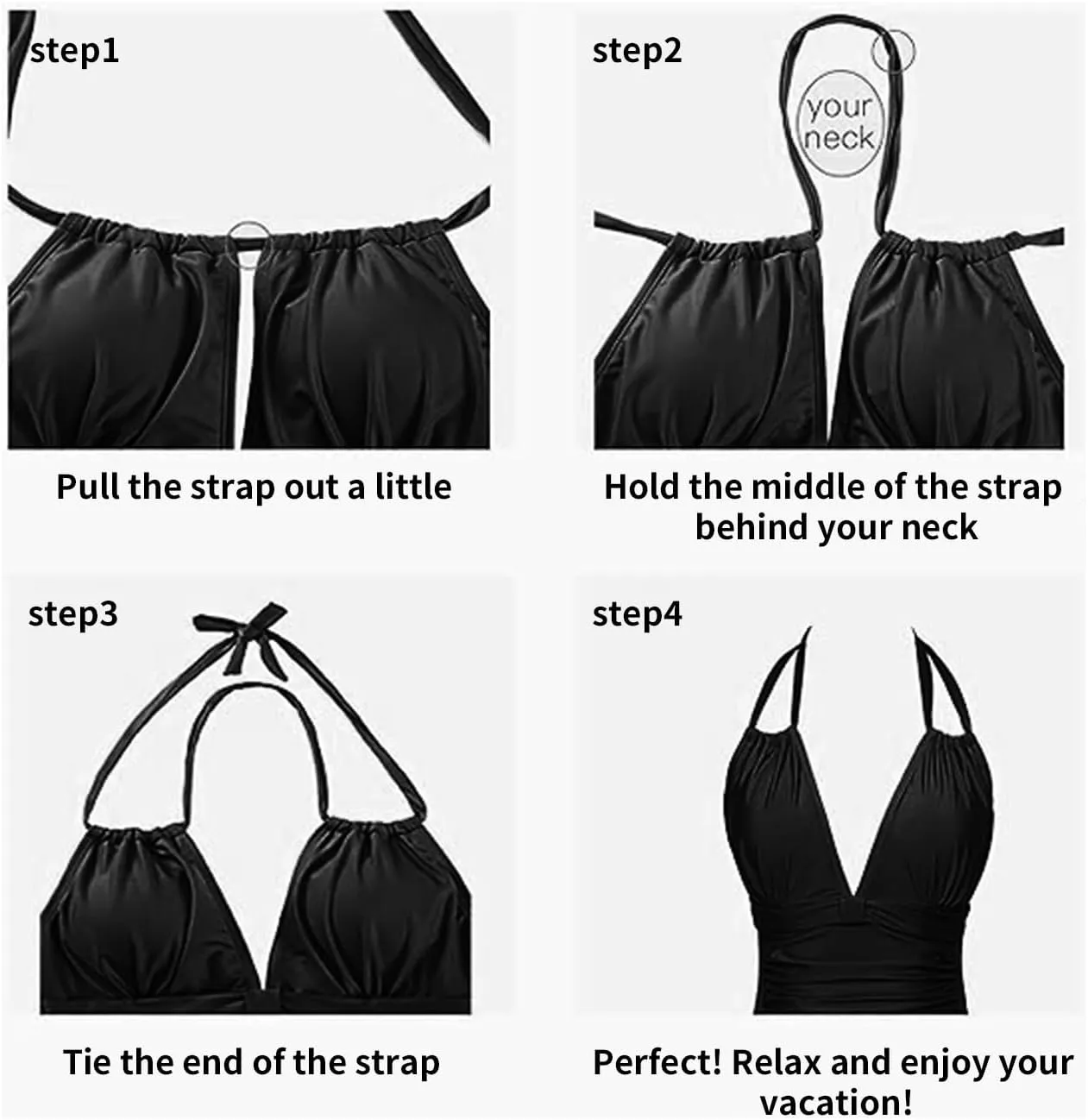 Leakproof Period Monokini Swimsuit for Women – 12-Hour Protection – 3 Styles: Drawstring, Seamless, Cross-Back