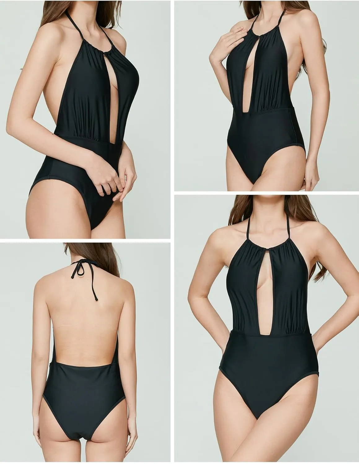 Leakproof Period Monokini Swimsuit for Women – 12-Hour Protection – 3 Styles: Drawstring, Seamless, Cross-Back