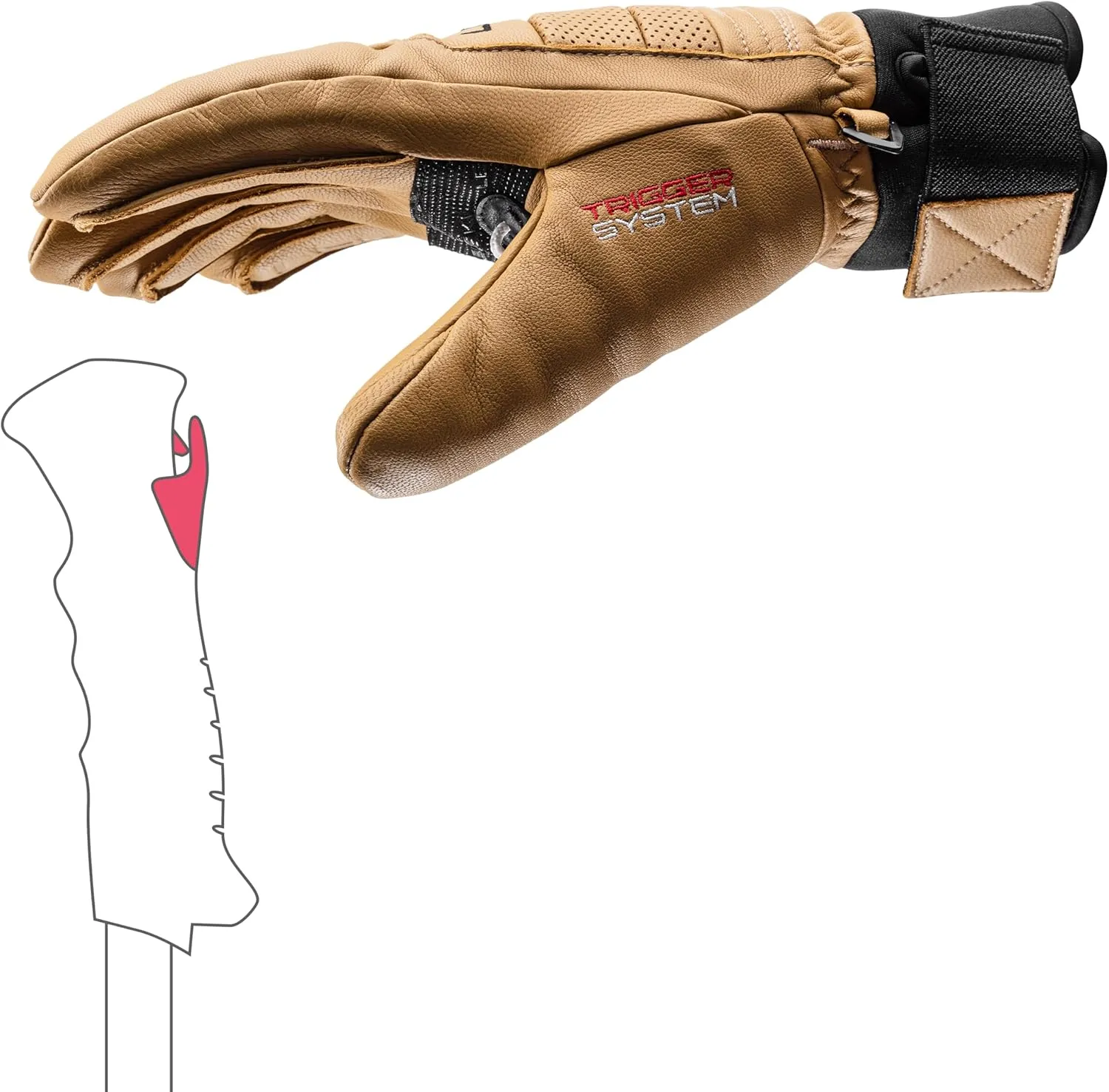 LEKI Copper 3D Pro Primaloft Gold Insulated Water-Resistant Gloves for Skiing, Snowboarding, & Cold Weather