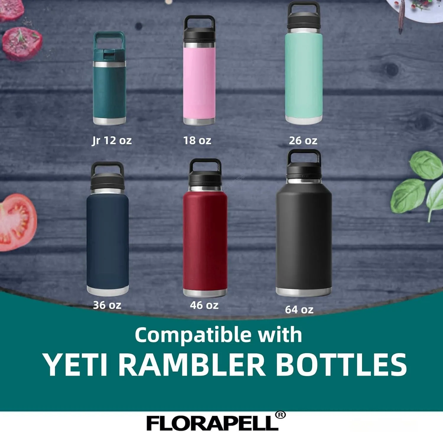 Lid for Yeti Rambler 12 18 26 36 64 oz, Cap with Flexible Handle, Replacement Chug Lids for Yeti 18oz 26oz 36oz 64oz Rambler Water Bottle Top Accessories