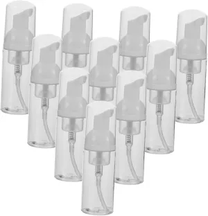 LIFKOME Travel-Sized Foaming Pump Bottles 10 Pcs Empty Foaming Soap Dispenser Bottles Leakproof Plastic Travel for Lotion Shampoo