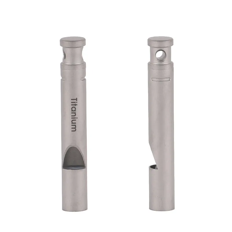 Lightweight Portable Outdoor Pure Titanium Survival Whistle