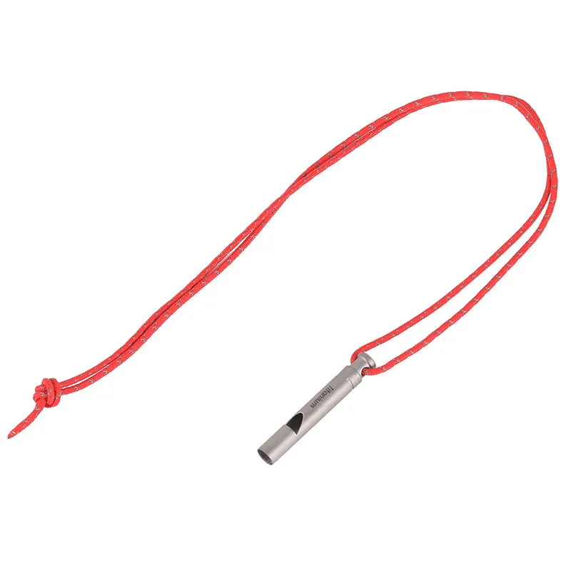 Lightweight Portable Outdoor Pure Titanium Survival Whistle