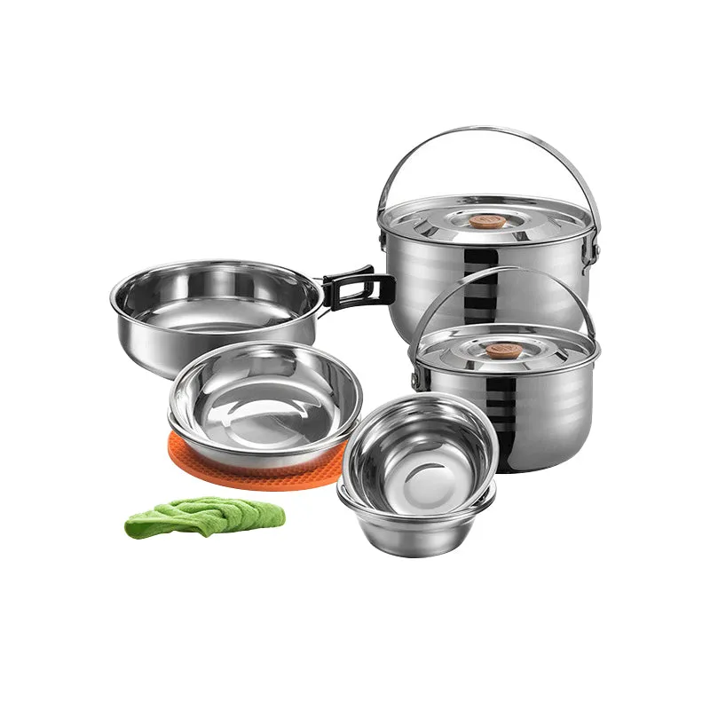Live chat support Campingmoon Person Price guarantee 6 Ss Pot Set –