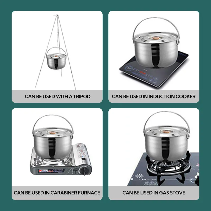 Live chat support Campingmoon Person Price guarantee 6 Ss Pot Set –