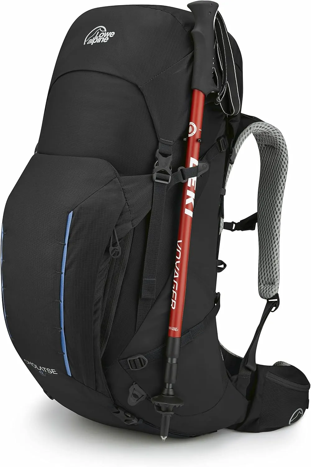 Lowe Alpine Cholatse Multi-Day Hiking Backpack, Cholatse 42:47 Liter, Large, Black