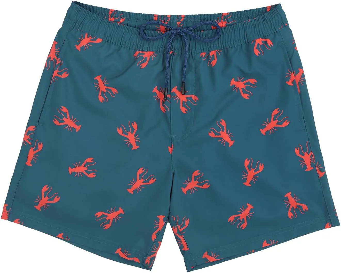 LRD Mens Swim Trunks with Compression Liner 7 inch Inseam Quick Dry Swim Shorts
