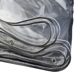 LXB Outdoor Multipurpose Tarpaulin-Tarpaulin Waterproof Clear Trap W/Reinforced Edges for Indoor Outdoor Nursery/Greenhouse/Garden, 500G /M²,1.9X3M