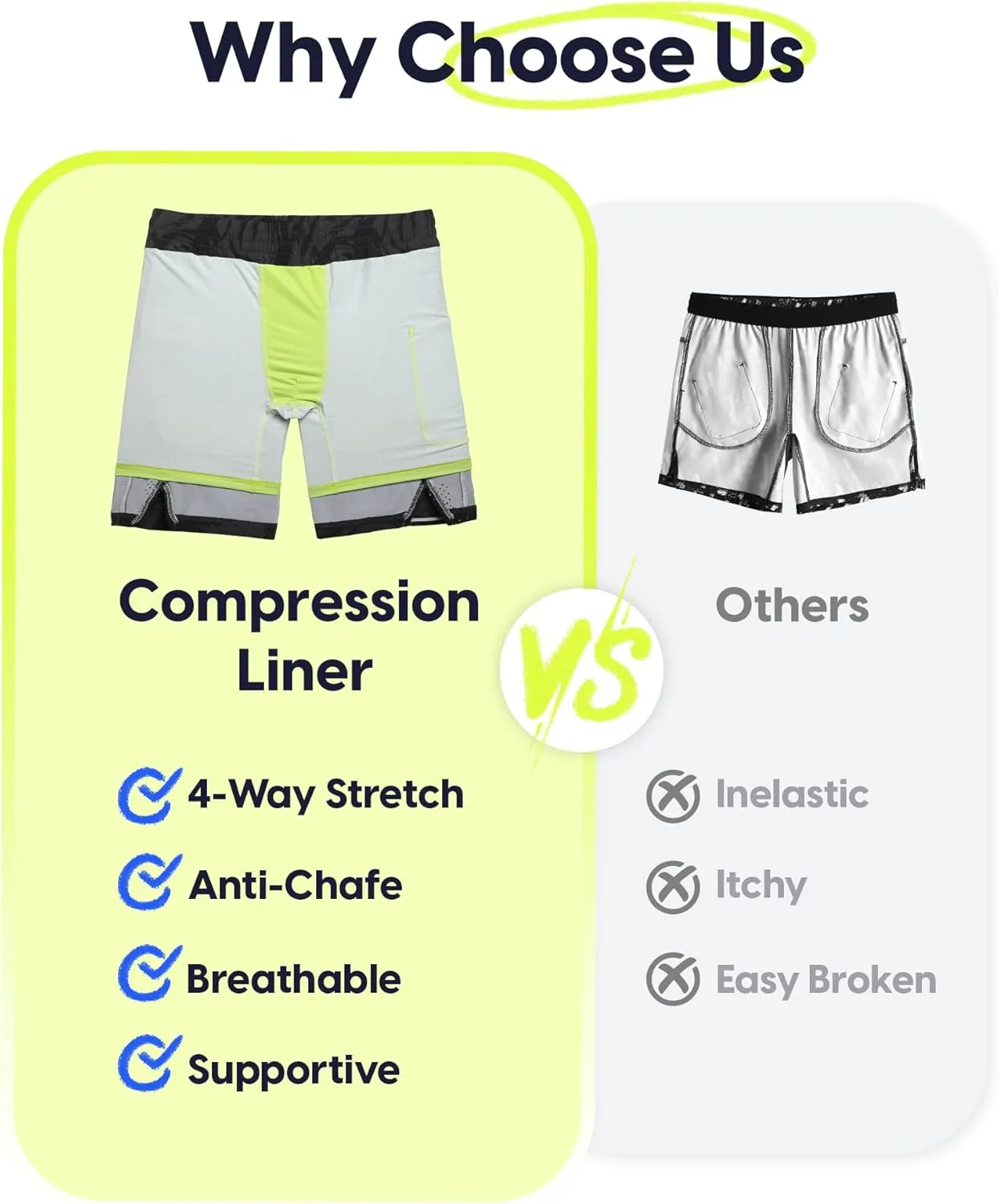 maamgic Boys Athletic Shorts with Liner Teens Youth 2 in 1 Active Running Shorts