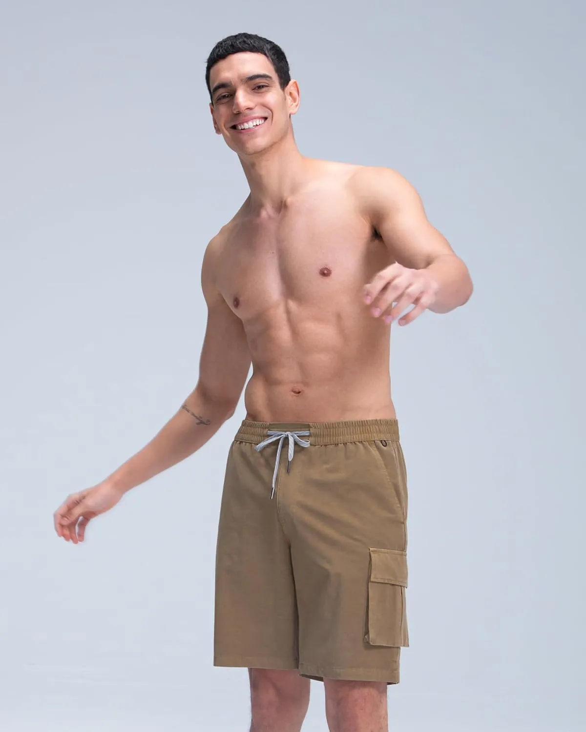 maamgic Mens Swim Trunks with Compression Liner 9 inch Quick Dry Men Bathing Suit Stretch Board Shorts