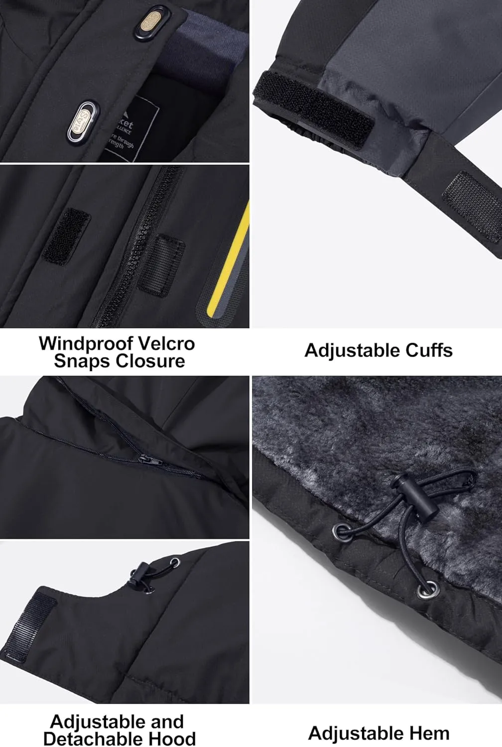 MAGCOMSEN Women's Ski Jackets Water Resistant Insulated Snow Jcakets Windproof Fleece Lined Winter Coats with Hood