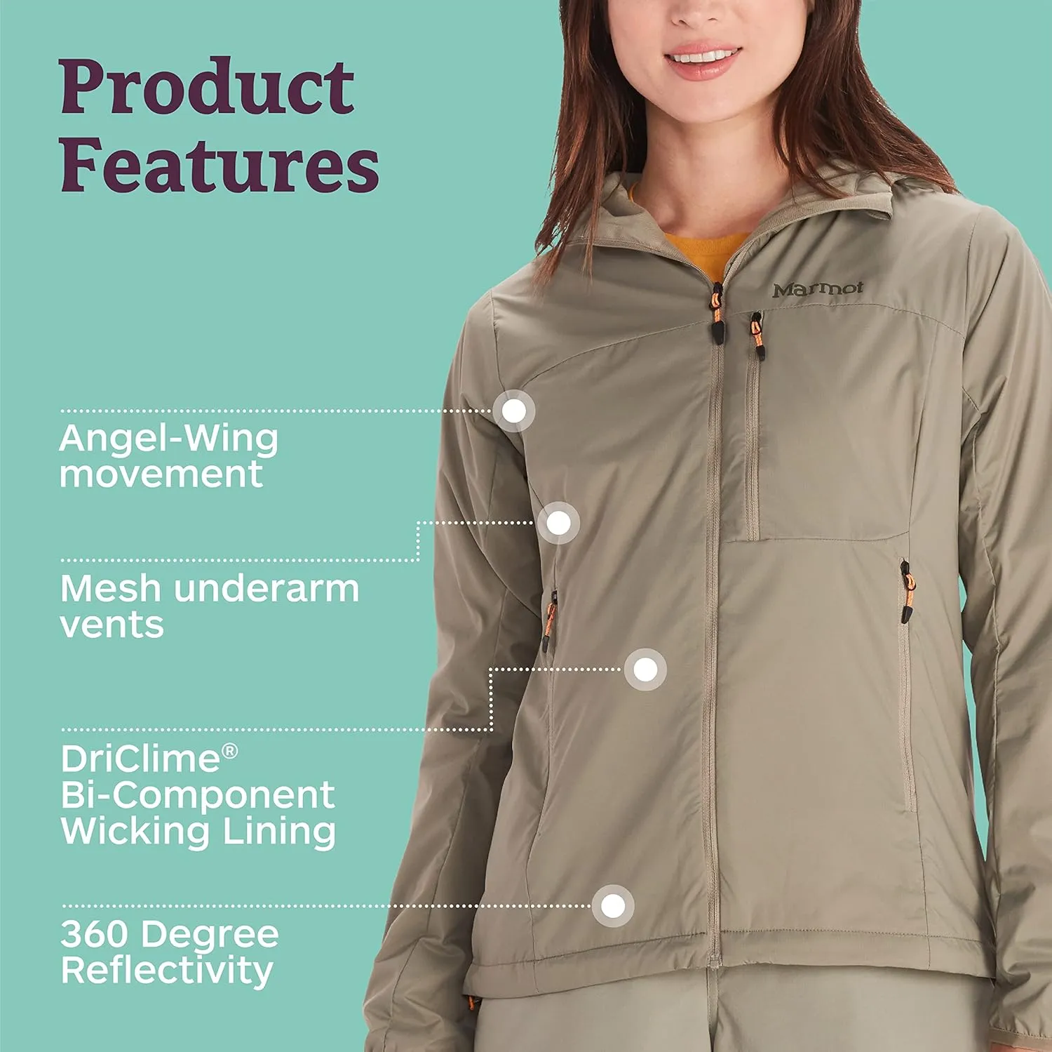 MARMOT Women's Ether Driclime Hoody