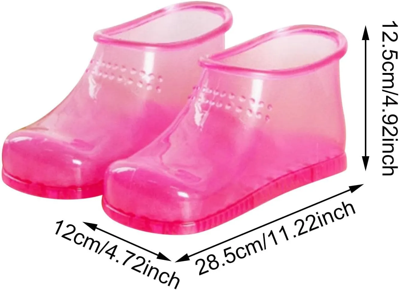 Massage Foot Bath Shoes, Foot Spa Soakers-Thermal Spa Function, Promotes Blood Circulation, Leakproof Water-Saving Foot Pedicure Soak Tub for Home Travel, Relaxation Gifts for Women Men (Pink)
