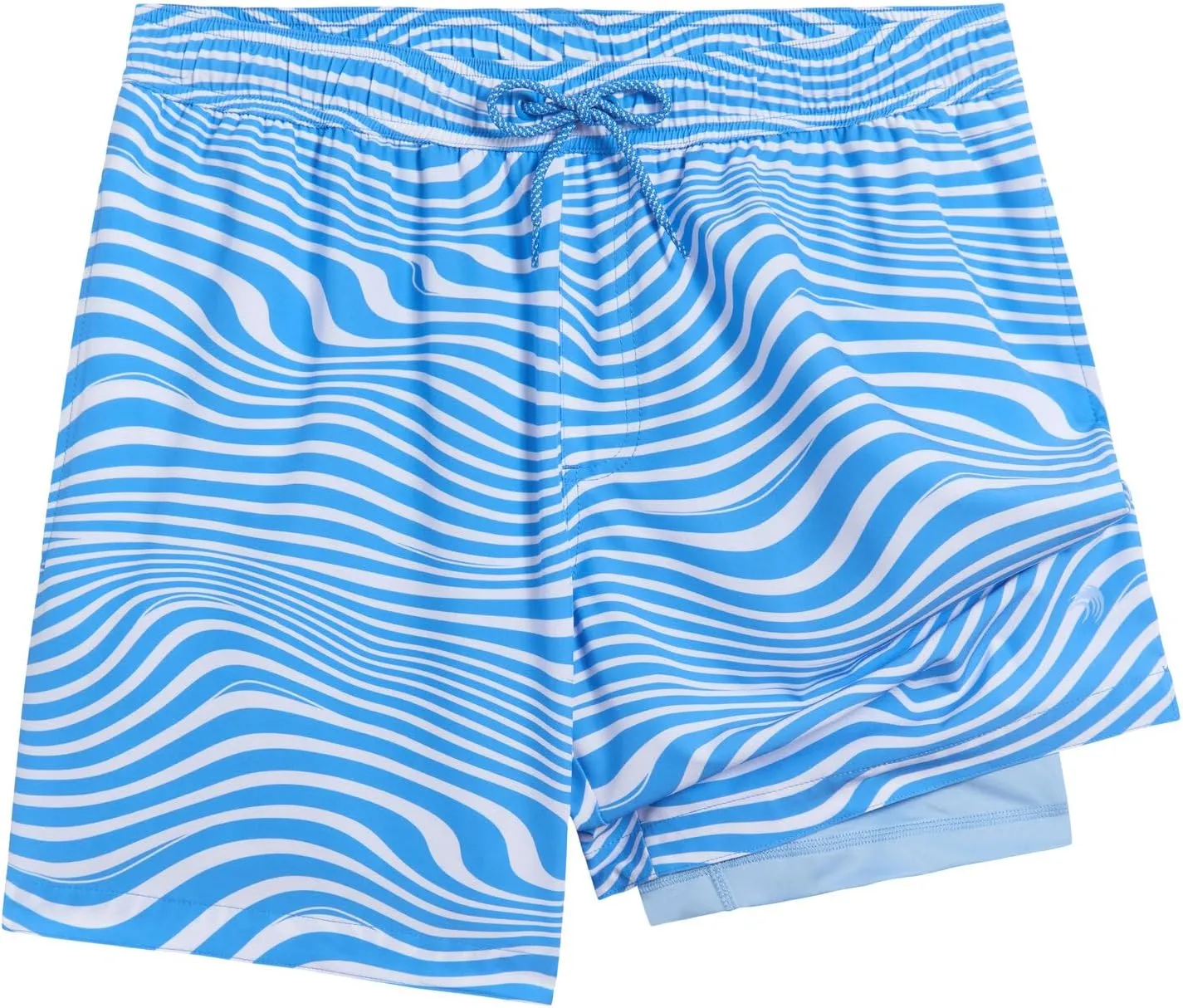 Mens 2 Pack Swim Trunks with Compression Liner Anti Chafing 7 inch Inseam Stretch Quick Dry Swim Shorts with Phone Pocket