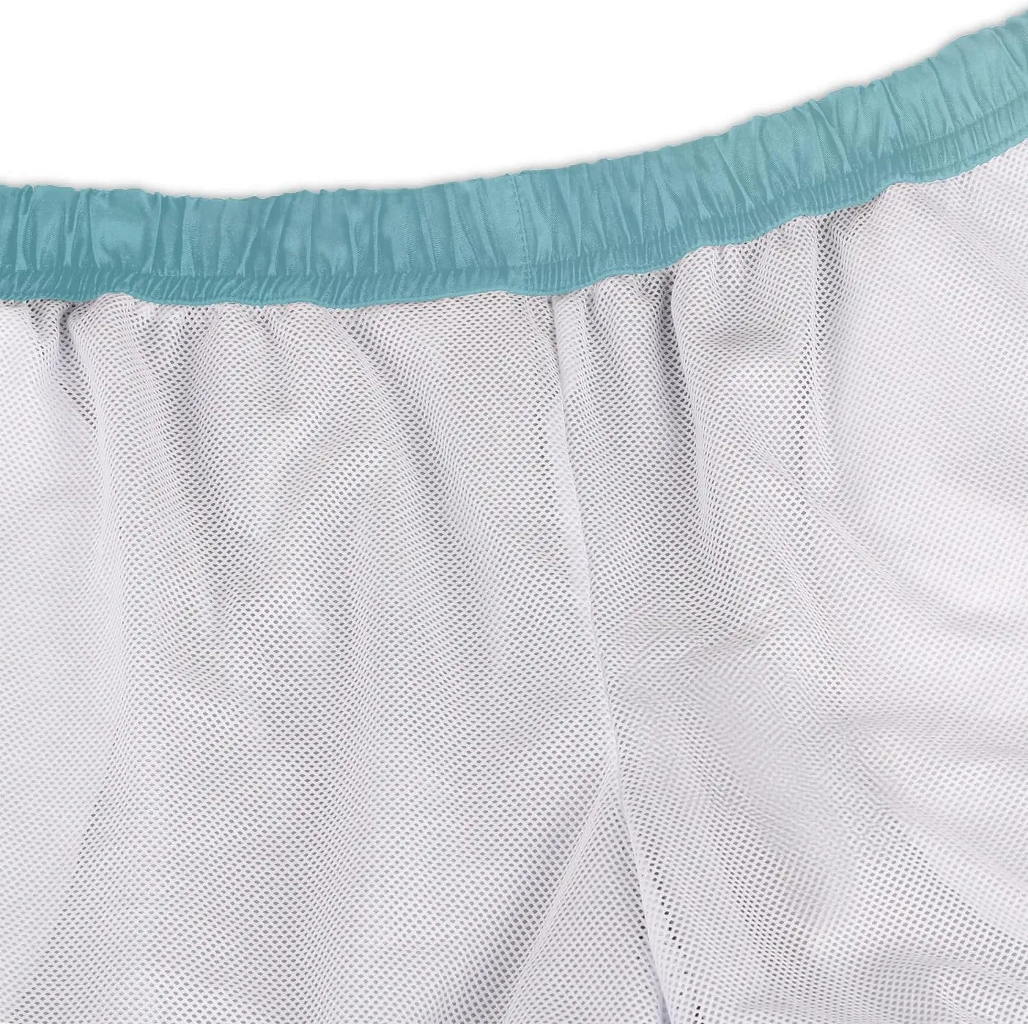 Mens Swim Trunks Van Palm Trees Quick Dry Board Shorts with Mesh Lining