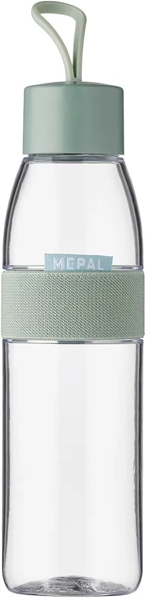 Mepal – Water Bottle Ellipse – Reusable Water Bottle – Leak Proof Drinking Bottle Suitable For Carbonated Drinks – BPA-Free - 500 ml – Nordic black
