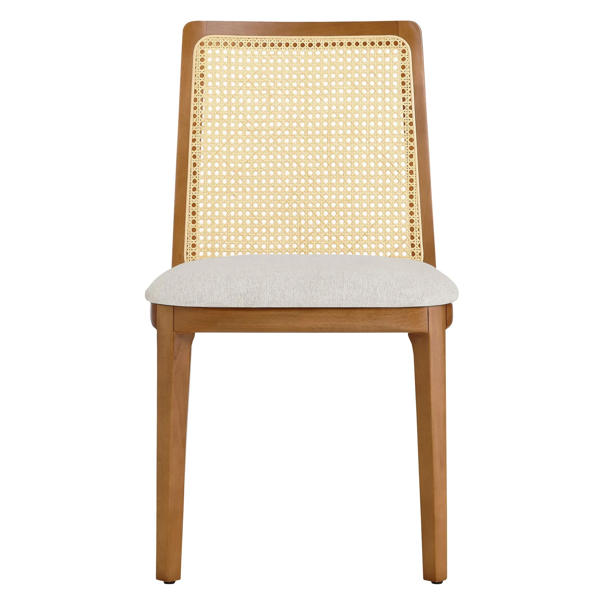 Monarch Beech Wood and Rattan Dining Side Chair by Modway