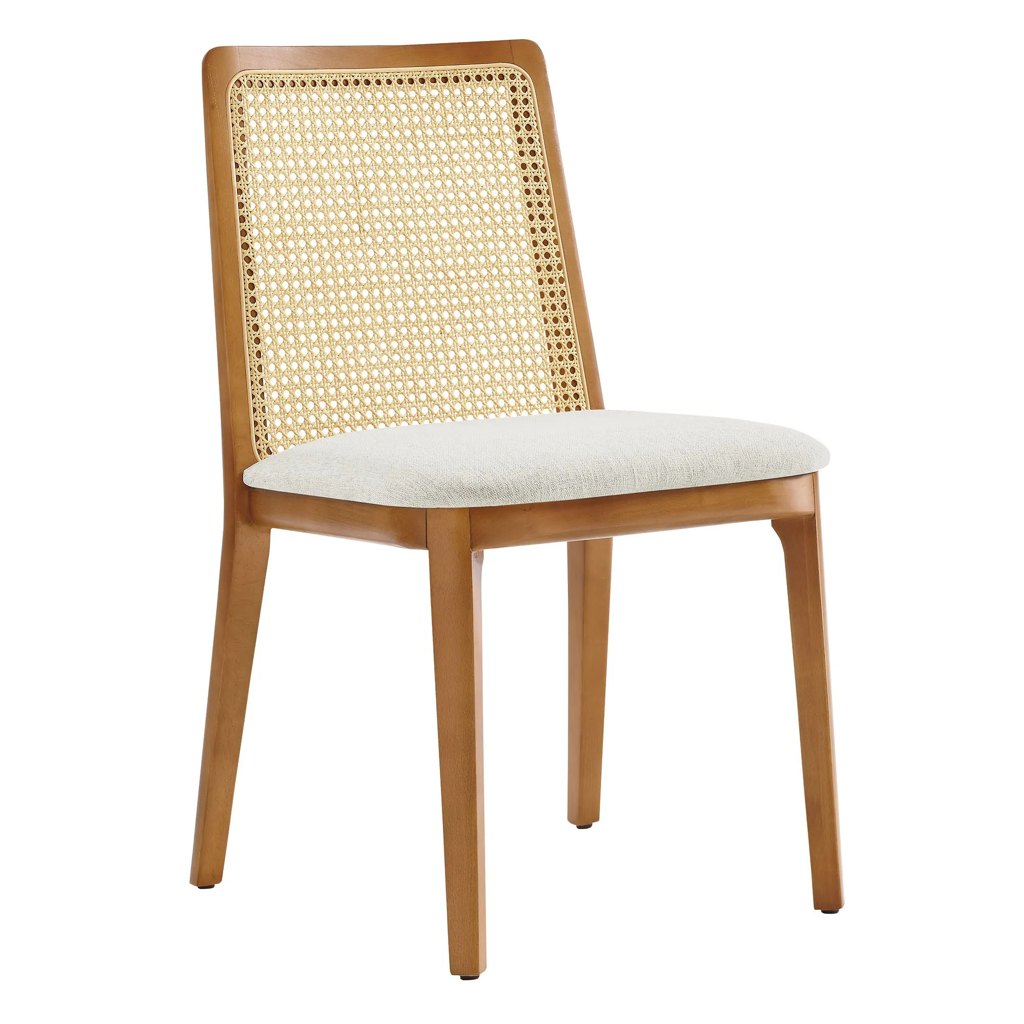 Monarch Beech Wood and Rattan Dining Side Chair by Modway