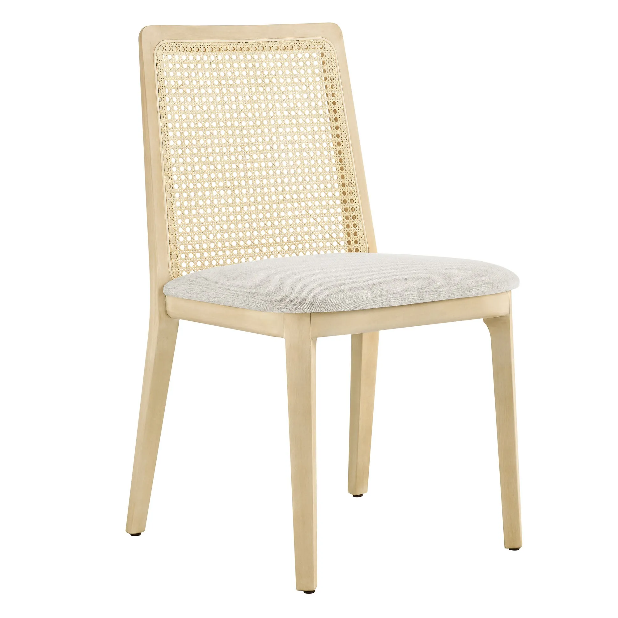 Monarch Beech Wood and Rattan Dining Side Chair by Modway