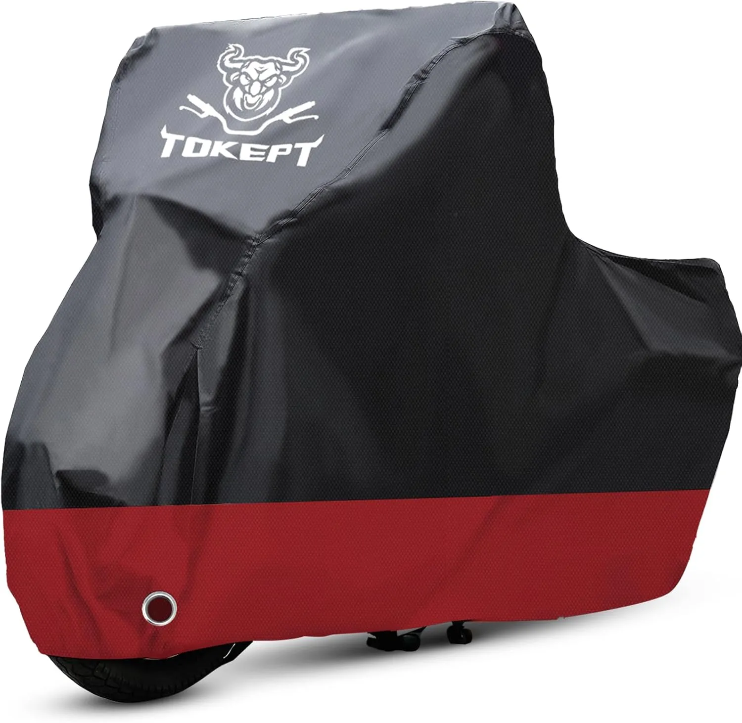 Motorcycle Cover Waterproof Outdoor, Motorbike Scooter Covers with Lock-Holes, Storage Bag Compatible with Harley Davidson Kawasaki Yamaha Honda (Up to 104”)