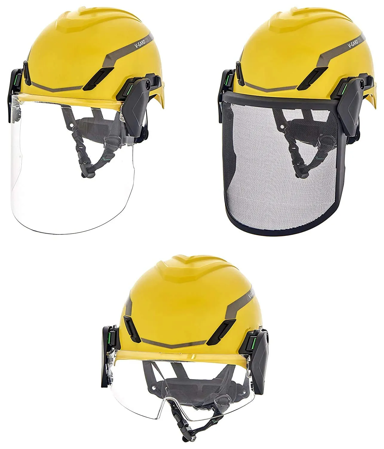 MSA 10204346 H1 V-Gard Helmet With Fas-Trac III Ratchet Suspension | Polyethylene Shell, Superior Impact Protection, Self Adjusting Crown Straps - Standard Size in Gray