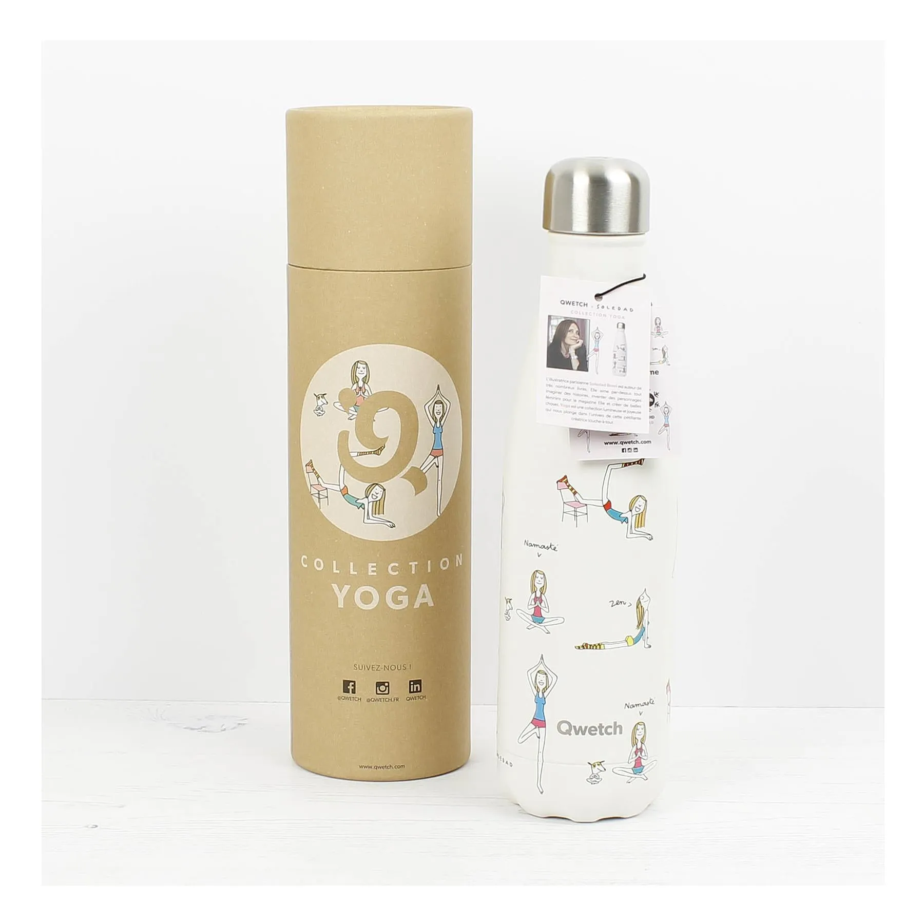 Must-have Stainless Insulated Steel Proven Qwetch - Yoga Bottle