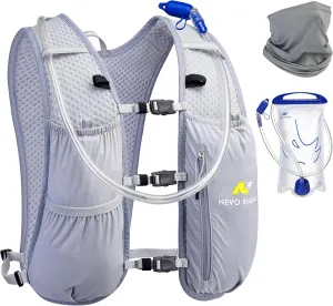 N NEVO RHINO Running Hydration Vest for Women 1.5L Water Bladder Backpack 5L Small -Lightweight Breathable Hydration Vest for Hiking Trail Running Cycling Marathon for Women