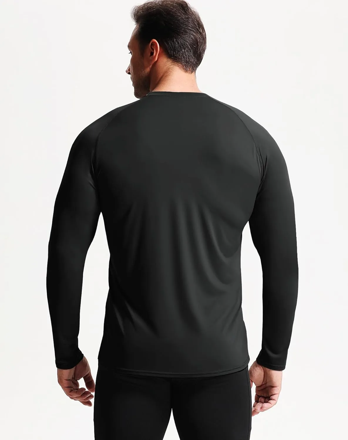 NELEUS Men's Dry Fit Long Sleeve Athletic Running Shirts