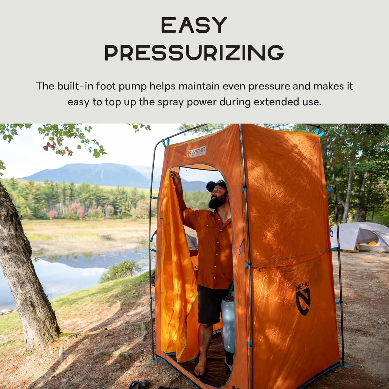 NEMO Helio Portable Pressure Camp Shower