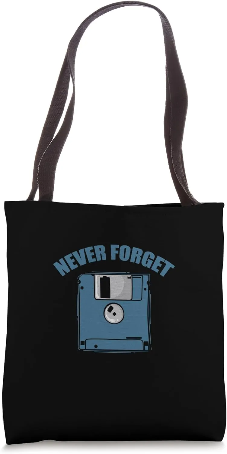Never Forget Diskette Retro Memory Module Tote Bag